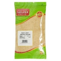 Natures Choice Light Brown Sugar Raw, 500g - Carton Of 24 Pcs