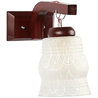 Picture of Afast Decorative Sconce Wall Lamp, AFST704085, 10 x 24cm, White & Brown