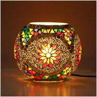 Picture of Afast Decorative Glass Table Lamp, AFST742214, 20 x 25cm, Multicolour