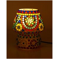 Picture of Afast Decorative Glass Table Lamp, AFST741828, 20 x 25cm, Multicolour