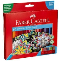 Faber-Castell Classic Colour Pencils in A Cardboard Box, 60 Pcs