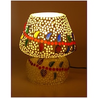 Picture of Afast Decorative Glass Table Lamp, AFST741786, 20 x 25cm, Multicolour