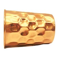 KUVI Copper Solitaire Diamond Design Tumbler, 250ml, Copper Brown