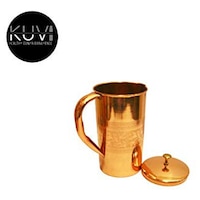 KUVI Emboss Design Copper Lacqour Coated Jug, Copper Brown