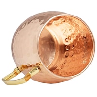 Picture of KUVI Copper Hammered Moscow Mule Mug, 450ml, Rose Gold