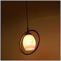 Picture of Afast Decorative Round Ceiling Light with Glass Shade, AFST800764, 22.5 x 102.5cm, Pink & White