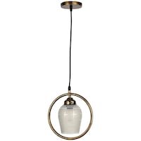 Picture of Afast Decorative Round Ceiling Light with Glass Shade, AFST800695, 22.5 x 102.5cm, White