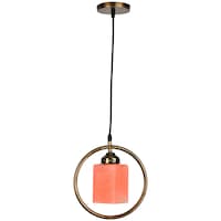 Picture of Afast Decorative Round Ceiling Light with Glass Shade, AFST800713, 22.5 x 102.5cm, Pink