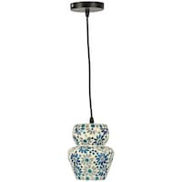 Picture of Afast Decorative Mosaic Ceiling Light with Glass Shade, AFST800536, 13.5 x 97cm, Multicolour