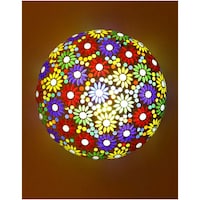 Picture of Afast Decorative Chips & Beads Design Glass Ceiling Lamp, AFST742856, 28 x 9cm, Multicolour
