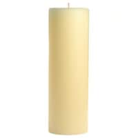 C&H Pillar Round Unscented Candle, Ivory