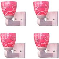 Picture of Afast Wooden Fitting Sconce Led Wall Lamp, AFST793714, 10 x 16cm, Pink & White