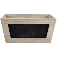 Picture of Mix The Media Wooden Chalkboard Planter, 11x6in, Weathered