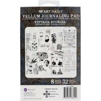 Picture of Prima Marketing Art Daily Vellum Pad, Vintage Stories, 32Packs
