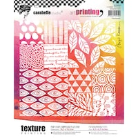Carabelle Studio Art Printing Square Rubber Texture Plate, Patchwork
