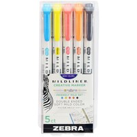 Picture of Zebra Pen Mildliner Double Ended Highlighter, Multicolors, Pack of 5Pcs