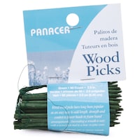 Picture of Panacea Wood Picks 2.5in, Pack of 60 - Green