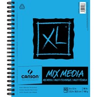 Canson-Canson Xl Spiral Multi-Media Paper Pad, 9x12in, 60 Sheets
