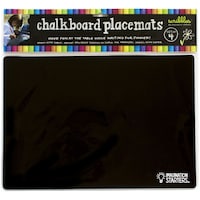Picture of Reversible Chalkboard Placemats, 12x17in, Pack of 4 - Black