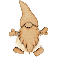 Picture of Foundations Decor Interchangeable "O" Wood Shape Gnome, 4.5x6.125inch