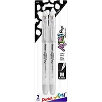 Picture of Pentel Milky Pop Pastel Gel Pens, 0.8mm, 2 Pack - White Ink
