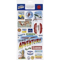 Carta Bellaour Travel Adventure Chipboard, 6x13inch, Phrases