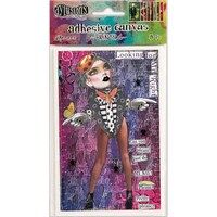 Dyan Reaveley'S Dylusions Adhesive Canvas, Pack of 8, 3.375x5.25in