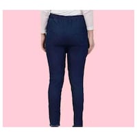 Picture of Karvaan Fashion Women Ankle Fit Jeans, Nevy Blue