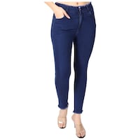 Picture of Holy Chiks Women's High Waist Furr Jeans, HC0738200