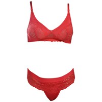 Picture of FIMS Women's Cotton Bra & Panty Set, NKR84643, Red