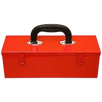 Pahal Water Resistant Metal Tool Box, Red
