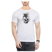 Picture of Nxt Gen Graphic Printed Casual Wear Men's T-Shirt, TNG15986, White