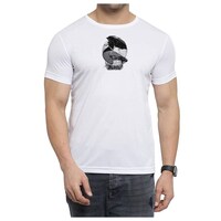 Picture of Nxt Gen Men's Bird Printed Round Neck T-Shirt, TNG15918, White