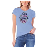 Picture of Nxt Gen Women's Round Neck Solid Printed T-Shirt, TNG15790