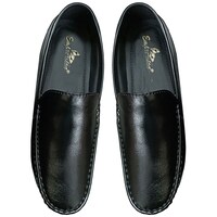 Empression Men's Leather Solid Slip On Loafers, EMPS805547