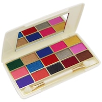 Picture of Fashion Colour Professional and Home Makeup Eyeshadow Kit, 15 Shades, 200 gm