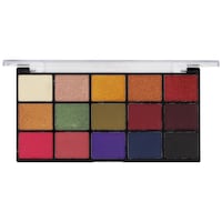 Fashion Colour Pro HD Eyeshadow Palette, 15 Shades, 18 gm