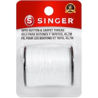 Picture of Singer Button & Carpet Thread, White