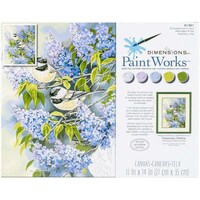 Paintworks Paint By Number Kit, 11 X 14 In, Chickadees & Lilacs