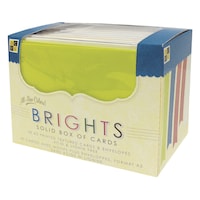 Picture of Dcwv Box Of A2 Cards & Envelopes, 4.375"X5.625", Bright Solids, Pack Of 40