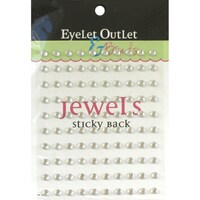 Eyelet Outlet Adhesive Jewels, 5Mm, 100 Pack, Clear