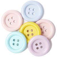 Blumenthal Favorite Findings Big Buttons, Pack Of 6, Pastels