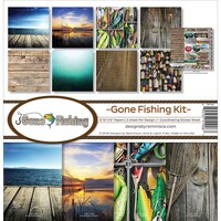 Picture of Reminisce Collection Kit, 12X12in, Gone Fishing