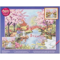 Dimensions Paint Works Paint By Number Kit, 20"X16", Japanese Garden