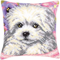 Picture of Collection D'Art Stamped Needlepoint Cushion, 40X40Cm, Little Doggy