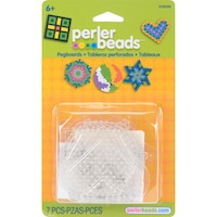 Picture of Perler Pegboards 5 Pack, Assorted Clear Shapes