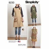 Simplicity Misses Dottie Angel Apron Tabard Frock Sewing