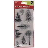 Picture of Inkadinkado Christmas Clear Stamps, 4in X 8in, Woodland