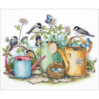 Picture of Dimensions Stamped Cross Stitch Kit Watering Cans