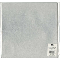 Best Creation Brushed Metal Single Sided Paper 12X12in, Silver